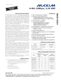 MAX12554ETL+D Datasheet Cover