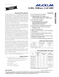 MAX12555ETL+T Datasheet Cover