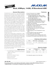 MAX12557ETK+TD Datenblatt Cover