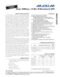 MAX12559ETK+TD Datenblatt Cover