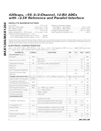 MAX1266AEEI+T Datasheet Page 2