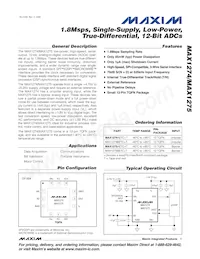 MAX1275BCTC+T Datenblatt Cover