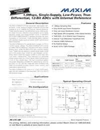 MAX1276CTC+T Datenblatt Cover