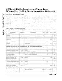 MAX1276CTC+T Datasheet Pagina 2