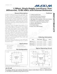 MAX1277ACTC+T Datenblatt Cover