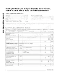 MAX1285BCSA-T Datasheet Page 2