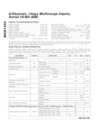 MAX1302BEUG+T Datasheet Page 2