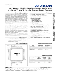 MAX1311ECM+T Datenblatt Cover