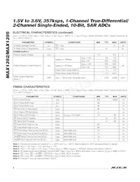 MAX1392ETB+T Datasheet Page 4
