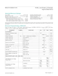 MAX1415AEWE+T Datasheet Pagina 2