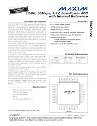 MAX1420CCM+TD Datenblatt Cover