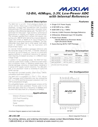 MAX1421ECM+TD Datenblatt Cover