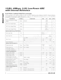 MAX1421ECM+TD Datasheet Page 4