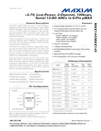 MAX145BCUA+T Datasheet Cover