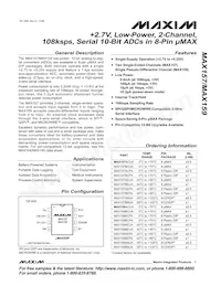 MAX157ACUA+T Datasheet Cover