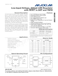 MAX1589ETT300+T Datasheet Cover