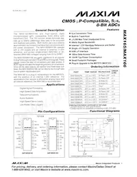 MAX166AEPP+ Datasheet Cover