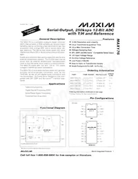 MAX176AEWE+T Datenblatt Cover