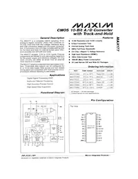 MAX177CWG Datenblatt Cover