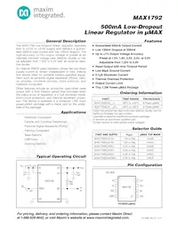 MAX1792EUA18+TG002 Datenblatt Cover