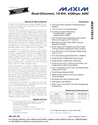 MAX19515ETM+T Datenblatt Cover