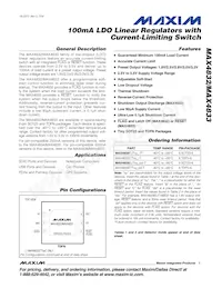 MAX4832ETT33C+T Datasheet Cover