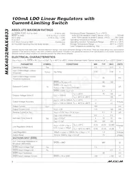 MAX4832ETT33C+T 데이터 시트 페이지 2