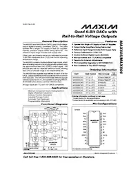MAX506BEWP Datenblatt Cover