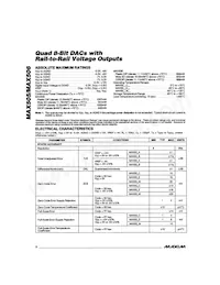 MAX506BEWP Datasheet Page 2