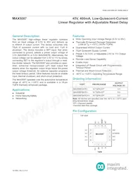 MAX5087BATE/V+ Datenblatt Cover