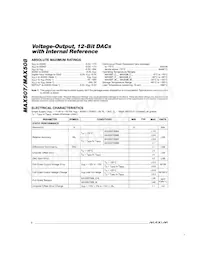 MAX508ACWP+T Datasheet Page 2