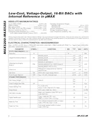 MAX5203AEUB+ Datasheet Pagina 2