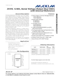 MAX5231BEEE+T Datenblatt Cover