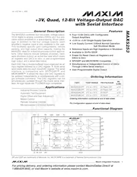 MAX5253AEAP+T Datenblatt Cover