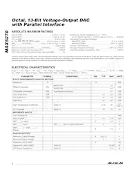 MAX5270BEMH Datasheet Page 2