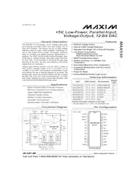 MAX530BEWG Datasheet Cover