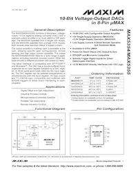 MAX5354CUA+TG002 Datenblatt Cover