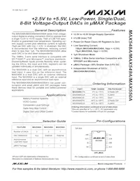 MAX550AC/D Datenblatt Cover