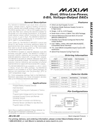 MAX5514ETC+T Datenblatt Cover