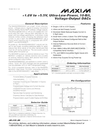 MAX5520ETC+ Datasheet Cover