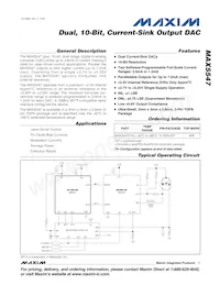 MAX5547ETA+T Datenblatt Cover