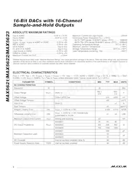 MAX5621UCB+D Datasheet Page 2