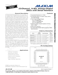 MAX5753UTN+ Datasheet Cover