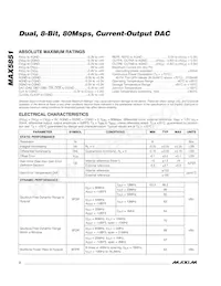 MAX5851ETL+T Datasheet Page 2