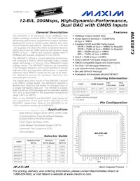 MAX5873EGK+TD Datasheet Cover