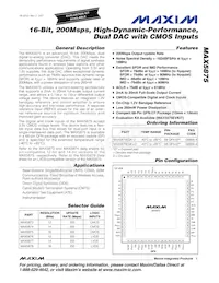 MAX5875EGK+TD Datenblatt Cover