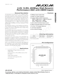 MAX5884EGM+TD數據表 封面
