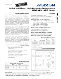 MAX5889EGK+TD Datasheet Cover