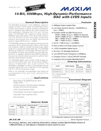 MAX5890EGK+TD Datasheet Copertura