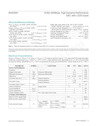 MAX5891EGK+TD Datasheet Page 2